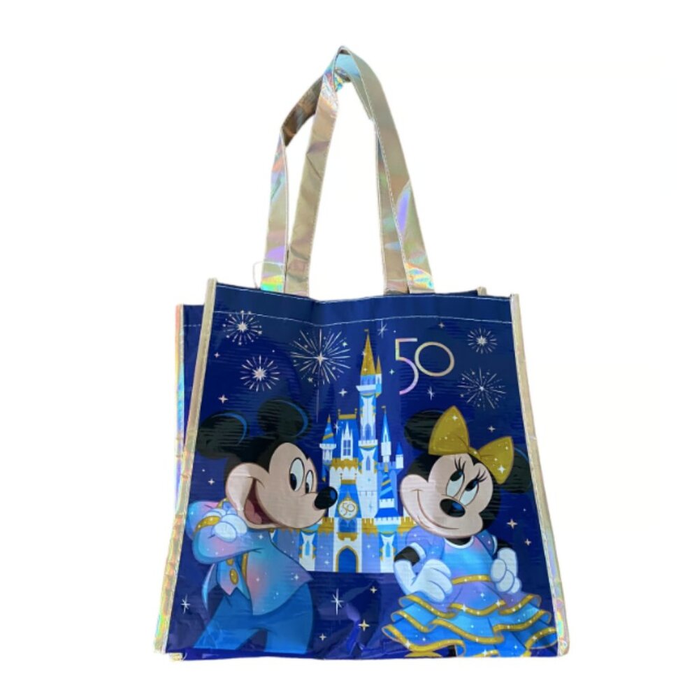 Walt Disney World Reusable Shopping Bag - 50th Anniversary - Medium 14x18